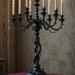 twisted gothic candleholder