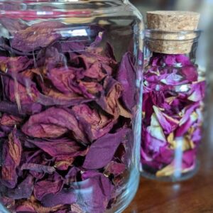 dried rose petals