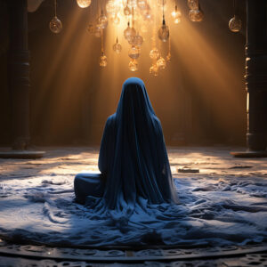 full shot woman celebrating ramadan